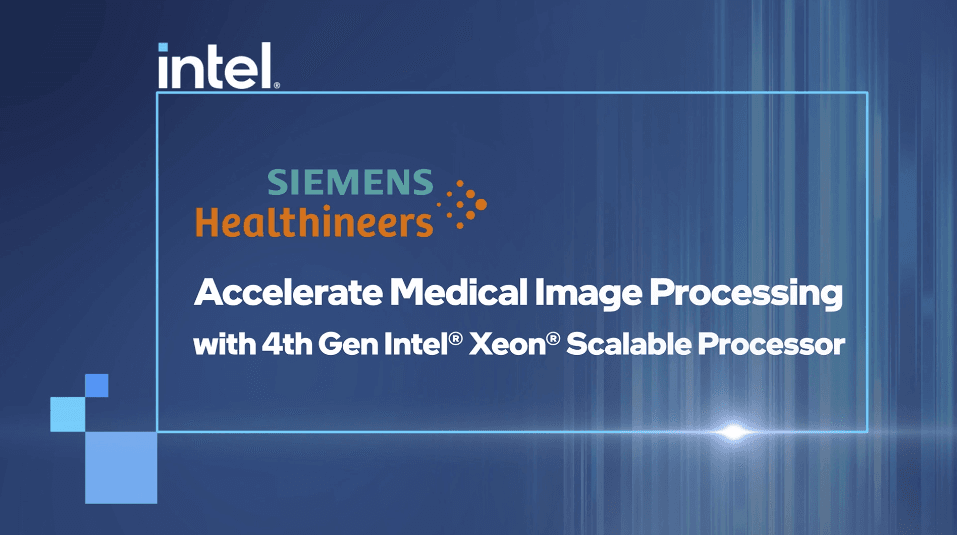 Accélérer le traitement des images médicales avec le processeur Intel® Xeon® Scalable de 4ᵉ génération