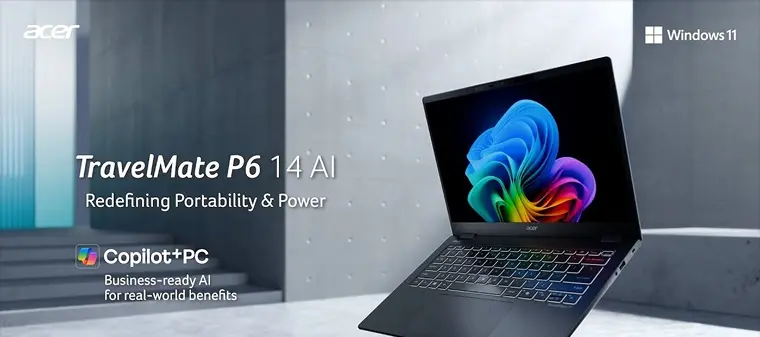 Acer TravelMate P6 IA : un PC conçu pour mieux travailler