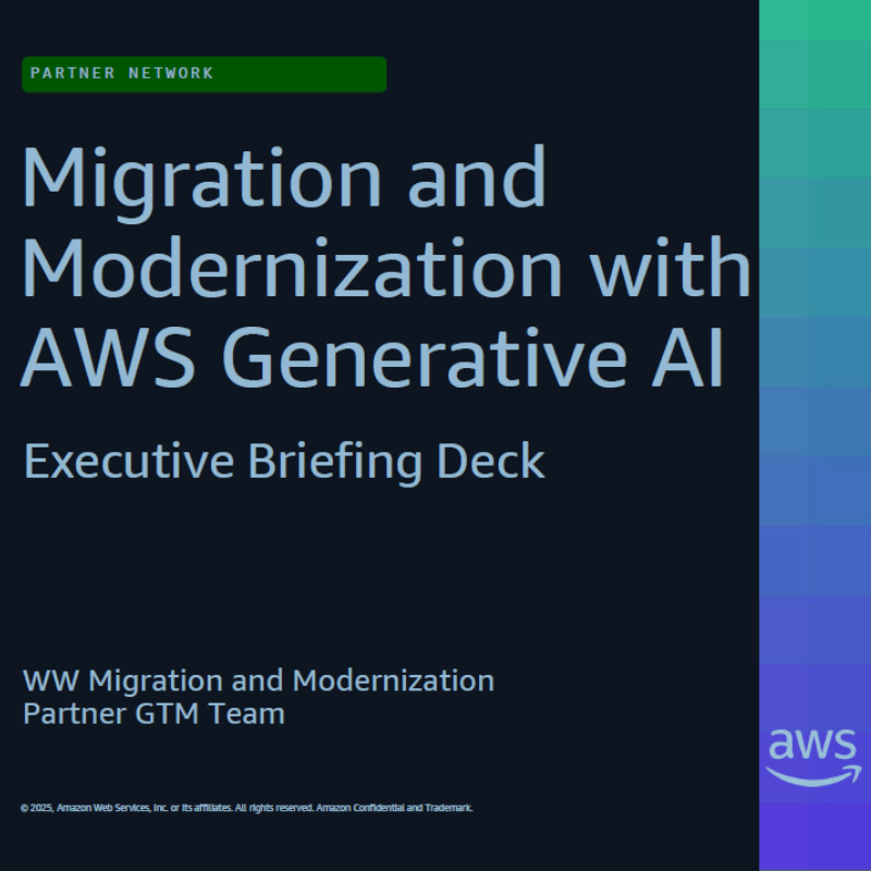 modernisation et migration avec l'ia générative de aws