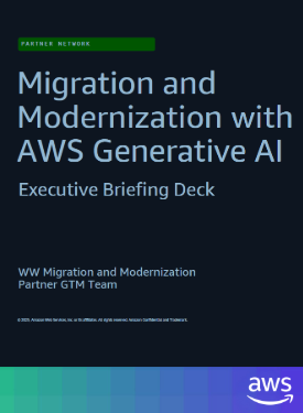modernisation et migration avec l'ia générative de aws