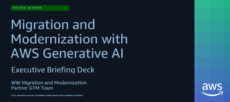 modernisation et migration avec l'ia générative de aws